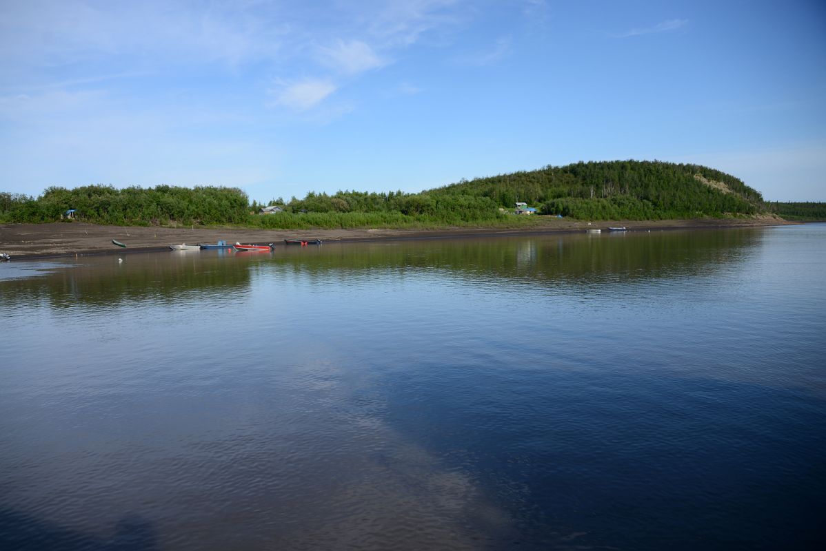 06C Peel River From The Ferry Just After Fort McPherson Northwest Territories On Day Tour From Inuvik To Arctic Circle
